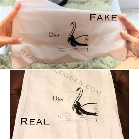 dior swan dust bag|false dior bag.